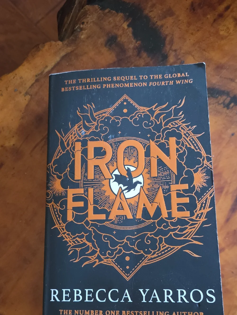 Iron Flame by — Black and Orange Decorative Coffee Table Book